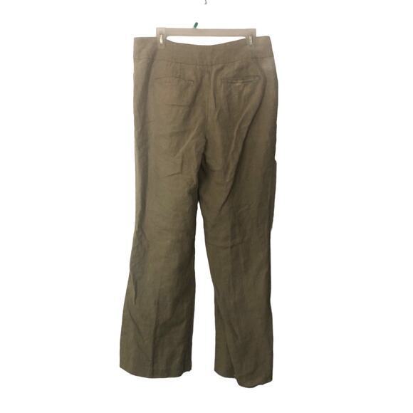Ann‎ Taylor Loft Womens High-waist Wide Leg Julie Trouser Pants Brown Size 10 - Picture 2 of 4